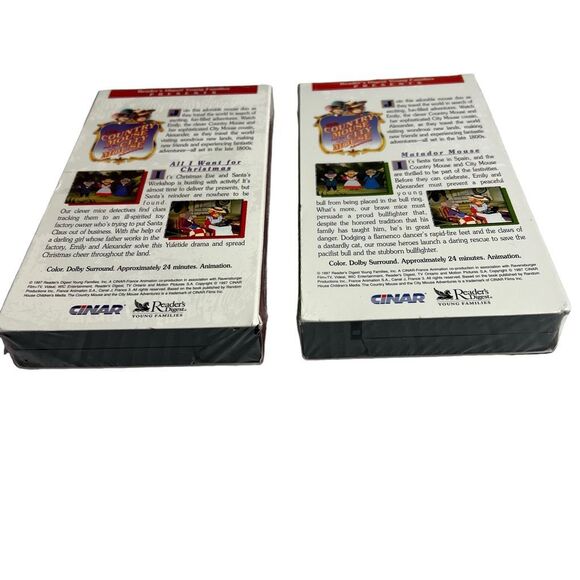 The Country Mouse And The City Mouse Adventures Set of 9 VHS Tapes Sealed Movies - Picture 4 of 15